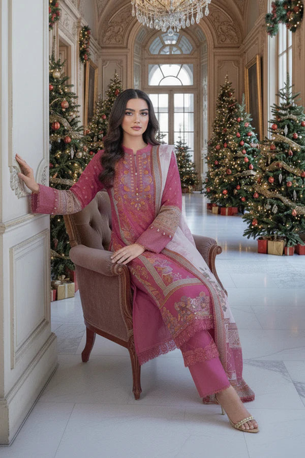 Printed - 3 Pc Karandi Suit