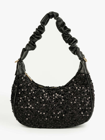 Sequin Hobo Handbag