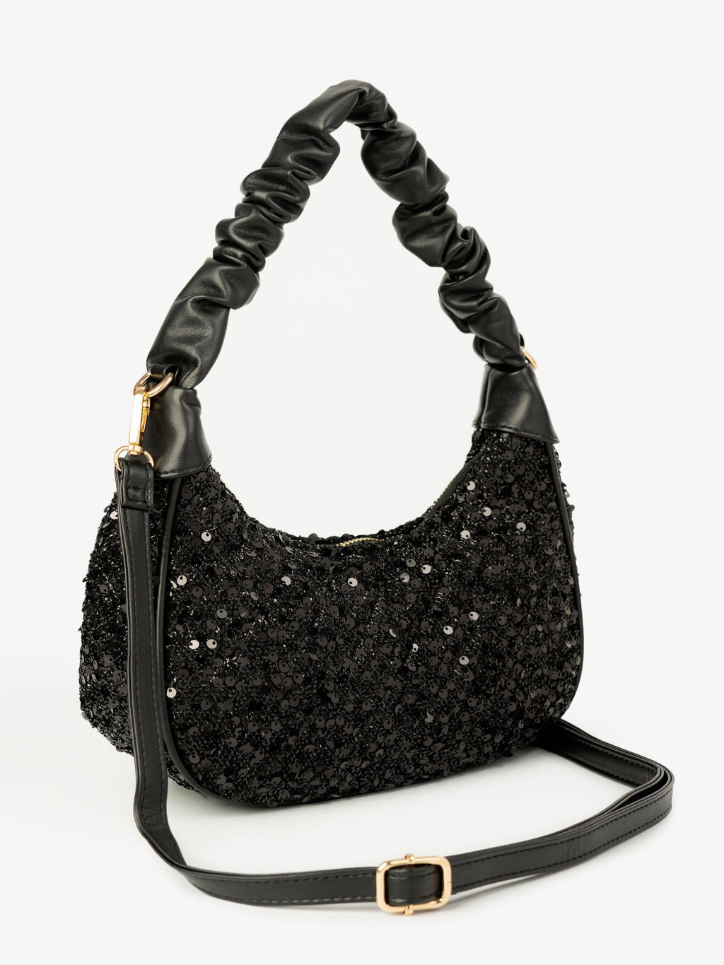 Sequin Hobo Handbag
