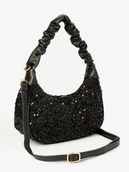 Sequin Hobo Handbag